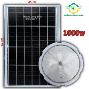 Đèn ốp trần năng lượng mặt trời 1000w trắng | Mã HLO1000- Led 5054 New 2025
