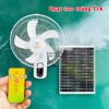 Quạt treo tường năng lượng mặt trời mã T9 mẫu mới 2026